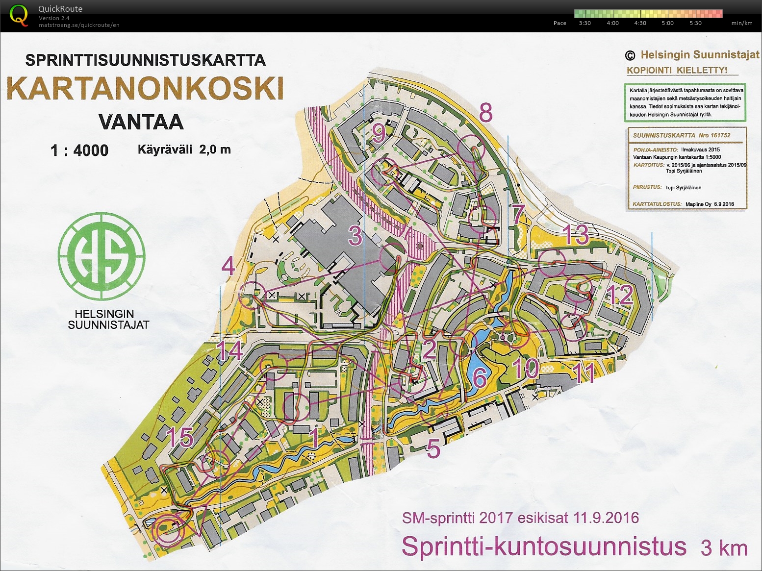 Sprinttisuunnistus (11/09/2016)