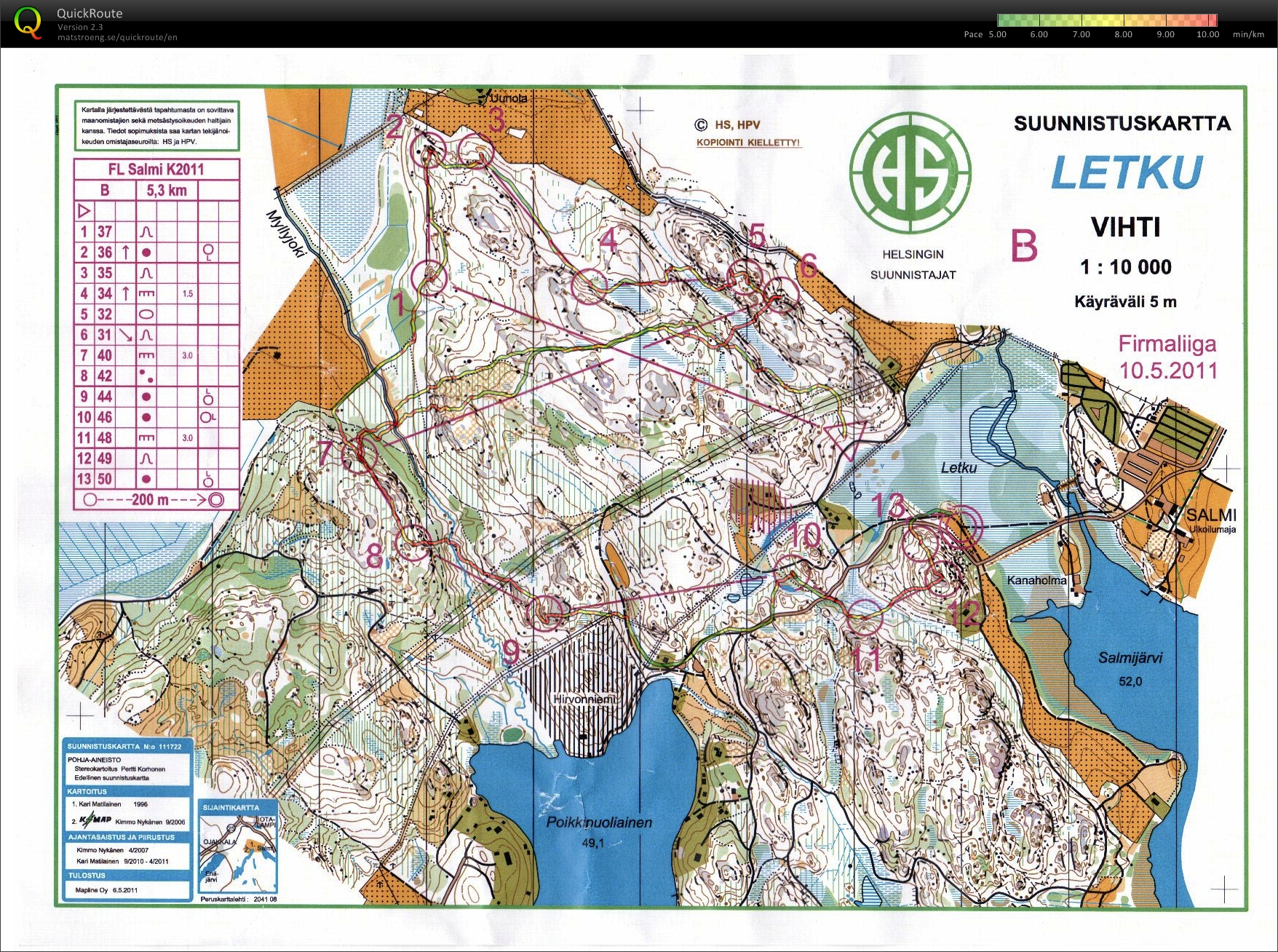 Firmaliiga 10.5.2011 (10/05/2011)